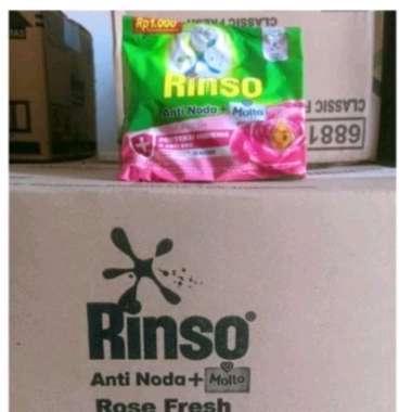Rinso Bubuk Sachet 1 Renceng Isi 6 Pcs Rose