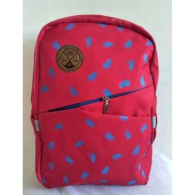 Tas Ransel laptop sekolah Genic terbaru merah