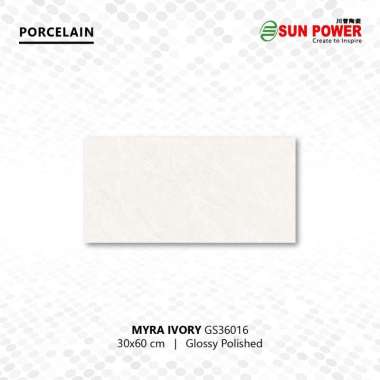 Granit Dinding Glossy Polished - Myra Series 30x60 | Sun Power IVORY