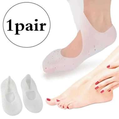 Soumit Kaus Kaki Sepatu Shock Absorb Silicone Gel Anti Slip 2PCS MJ004 Kaos Kaki Poundfit Wanita Sem