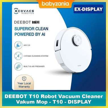 Ecovacs DEEBOT T10 Robot Vacuum Cleaner Vakum Mop DISPLAY