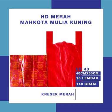 Kantong Plastik Kresek Merah Laundry Ukuran 40 X 60 Besar Mulia