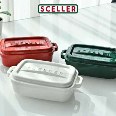 Sceller Food Box - Food Container Penyimpanan Makanan 1000ml Crimson Red