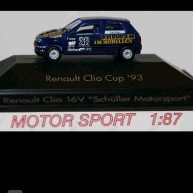 Herpa 1:87 Renault Clio Cup 1993 terbuat dari plastik