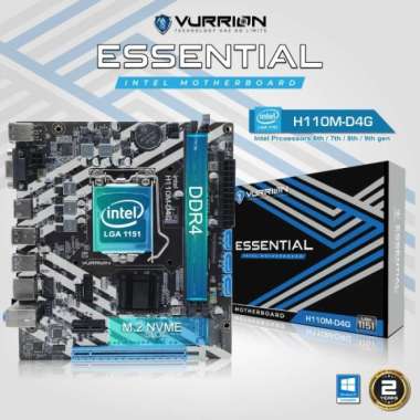 VURRION ESSENTIAL H110M-D4G NVMe SOCKET LGA1151 MOTHERBOARD INTEL / H110