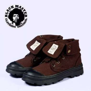 Garage - Sepatu Boots Pria Blackmaster Palladium Original Hand Made Bandung 43 Cokelat