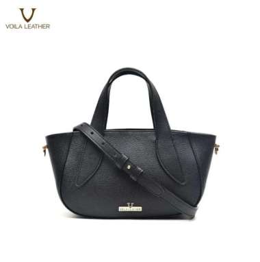 VOILA LEATHER Tas Tangan Tas Selempang Wanita Kulit Asli Genuine Leather Hand Bag Sling Bag AMORA Bl