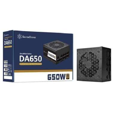 Silverstone DA650W-G 650W 80+ Gold Full Modular PSU - Hitam ATX (PS2)