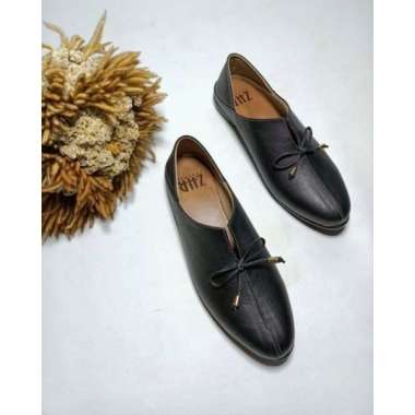 Sepatu kulit Garut Bahan Premium By Aqila Fashion 38 Hitam