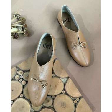 Sepatu kulit Garut Bahan Premium By Aqila Fashion 39 Cokelat