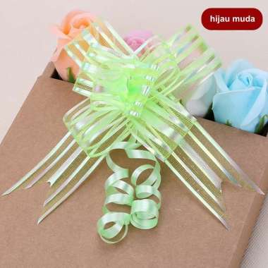 aiGooTan - PITA TARIK SALJU - Serut Organdi Parcel Kado Souvenir Suvenir Hiasan Ribbon Pull Medan NO