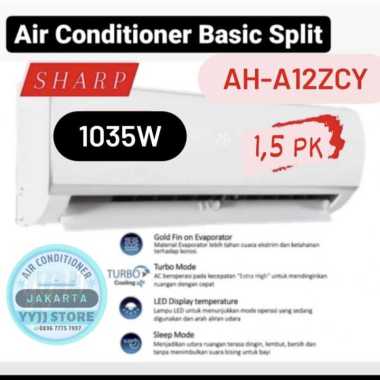 AC SHARP 1,5PK AH-A12ZCY 12ZCY AC 1,5 PK AC Unit Only