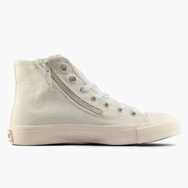 SEPATU SNEAKERS JOHNSON - ZIPPER HIGHCUT (HC) MILKY 36