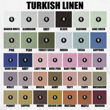 Kain Turkish Linen IMPORT PREMIUM Grade A - REVINTEX BANDUNG MUSTARD