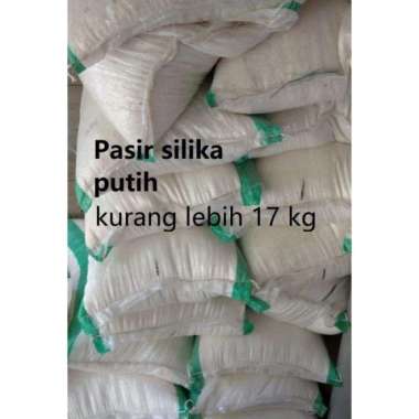pasir silika silica halus putih karungan 17 kg media aquarium kolam