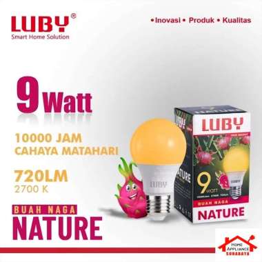 LUBY Nature Lampu LED Buah Naga SNI 9W - 9 Watt 2700K - Yellow 2700K