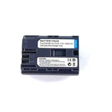 Battery for Canon BP-508 BP-511 BP-511A BP-512 BP-514 2500mAh