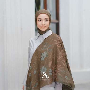 AUTHENTISM ID ISYANA SERIES ORIGINAL KERUDUNG SEGI EMPAT VOAL ULTRAFINE LASERCUT PREMIUM HIJAB MOTIF