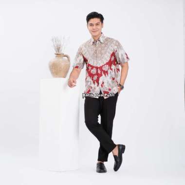 Couple Batik Dres Modern Pesta Kemeja Pria Akasia - Batik Dua Putri Collection PRIA 3L