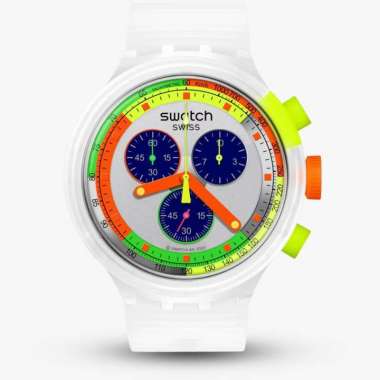 Original 100%!! Jam Tangan SWATCH SB02K100 Neon Jelly Swiss Made Garansi Resmi 2 Tahun