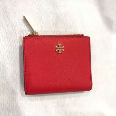 Tory Burch Emerson Bifold Wallet in Red