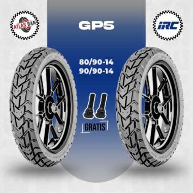 Paket Ban Tubles Motor Matic IRC GP5 80/90 - 90/90 Ring 14