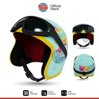 JoyKidz Helm Anak Perempuan Bogo Motif Berbagai Karakter Lucu untuk Usia 2 3 4 5 6 7 Tahun Upin Ipin