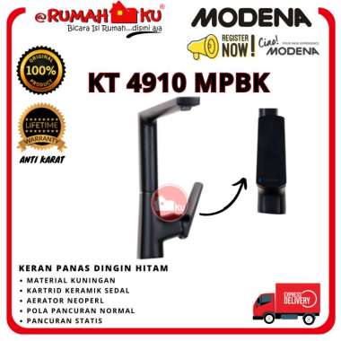 Keran Air Panas Dingin MODENA KT 4910 MPBK Hitam