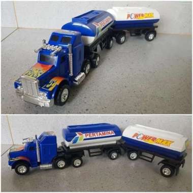 mainan truk tanki minyak gandeng - mobil truck