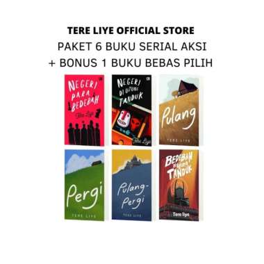 Tere Liye - Paket Buku 6 Serial Aksi + Gratis 1 Buku Bebas Pilih