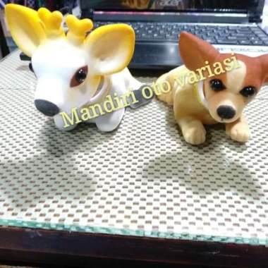 PAKET BONEKA GOYANG PAJANGAN DASHBOARD MOBIL MOTIF KIJANG&CIWAWA Terbaik