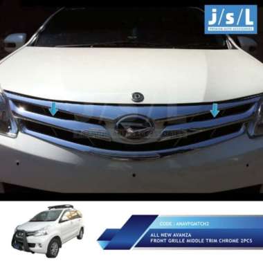 Lis grill depan tengah all new avanza/xenia front grille trim crome Terbaik