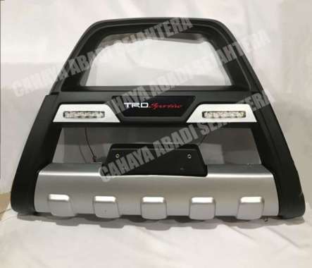 Tanduk Bumper Plastik Depan Model A Lampu LED Toyota calya sigra