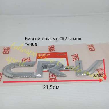 Emblem stiker Lambang tulisan Huruf Logo Honda CRV crv chrome 2005-20 Terbaik