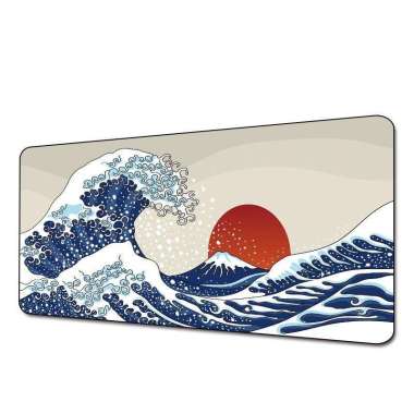 MOUSEPAD DESKMAT TSUNAMI THEME XXL 700 X 300 X 4 MM 700 x 300 x 3MM TSUNAMI TIPE 1