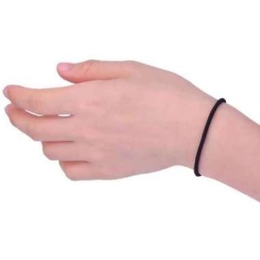 Gelang Karet Polos Hitam Gelang Pria Gelang Karet Hitam