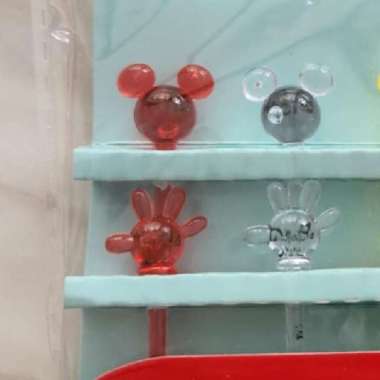 MIckey Clear Picks Ori Japan/ Bento Picks Mickey Clear ORI JAPAN 1 Set