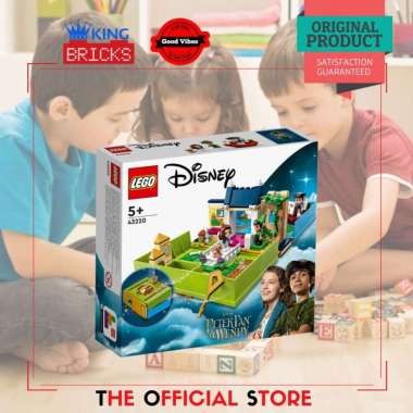 LEGO Original DISNEY 43220 Peter Pan And Wendy Storybook Adventure - Mainan Anak Perempuan Cewek Buk