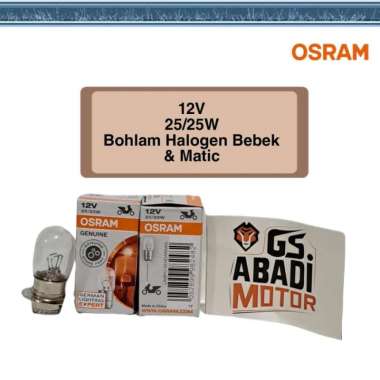 Bohlam Halogen Grand Bohlam Depan K1 OSRAM ( 7335 ) Lampu Bohlam Depan Motor 12V 25W T19 M5 K1