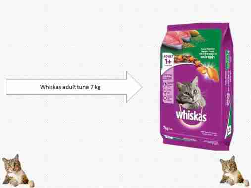 WHISKAS Makanan Kucing Kering 7 kg tuna