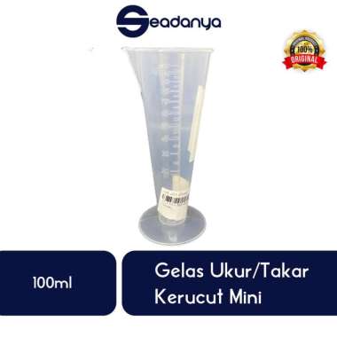 Gelas Ukur/Gelas Takar Beras 100ml Kerucut Mini-Cup Plastik-Takaran-Sendok-Plastic-Measuring Glasses