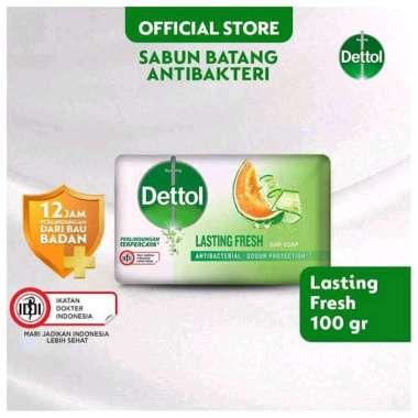 DETTOL SABUN BATANG 100GR LASTING FRESH 100GR