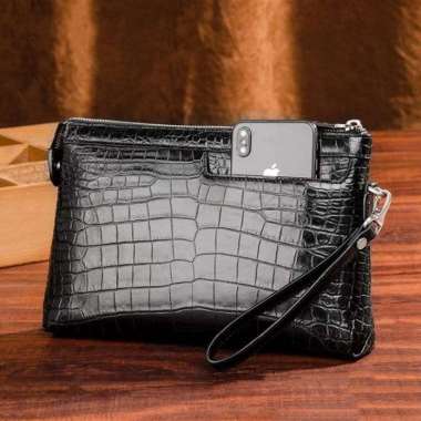 VICE Dompet Wanita Pria Panjang Kulit Handbag Clutch SSCO XZ Croco Edition