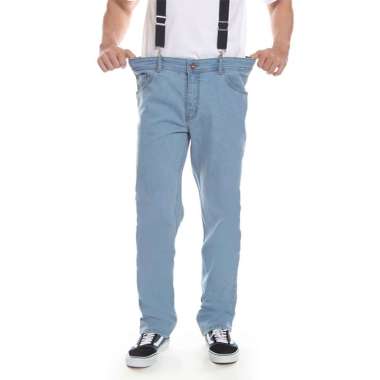 2nd Red Jeans Slim Fit Big Size Denim Stretch Light Blue 102103 36