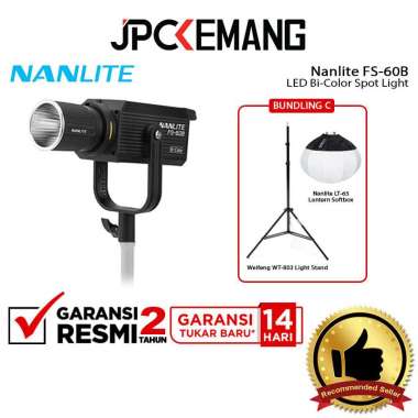 JPC KEMANG Nanlite FS-60B / FS-150B Paket Bundling LED Lighting Studio Bi-Color Spotlight + Softbox