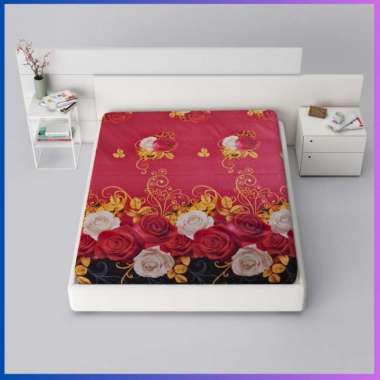 Cover Kasur Busa Resleting Motif Elegan Tinggi 20cm Sarung Kasur Busa LP 100x200cm Berdas