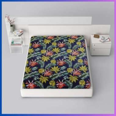 Cover Kasur Busa Resleting Motif Elegan Tinggi 20cm Sarung Kasur Busa LP 100x200cm Fadana