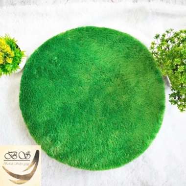 Bantal Duduk/Alas Duduk Bulat/Bantal Kursi/Lantai Ukuran 40 x 40cm LP Hijau Botol