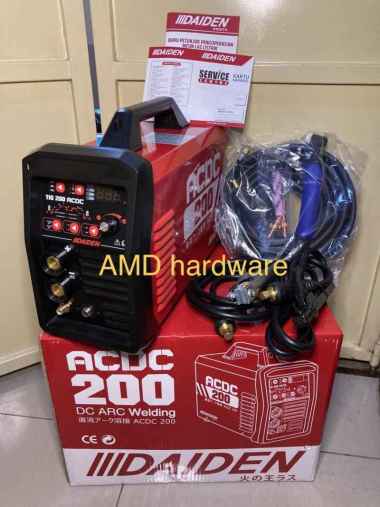 DAIDEN TIG200 ACDC Mesin Travo Las Aluminium Argon Pulse AC/DC TIG 200