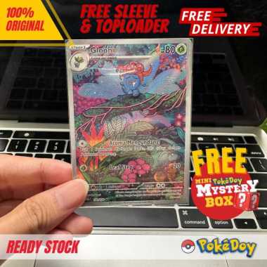 Kartu Pokemon Gloom 171/170 AR KILAU HITAM Indonesia SV3S Art Rare SR